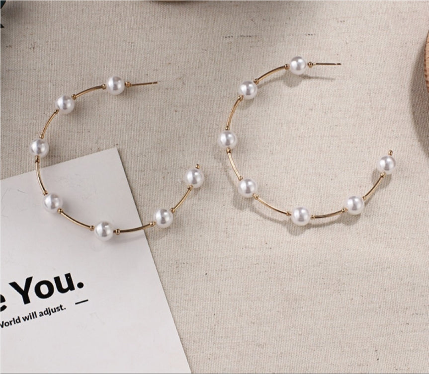 Pearl hoops