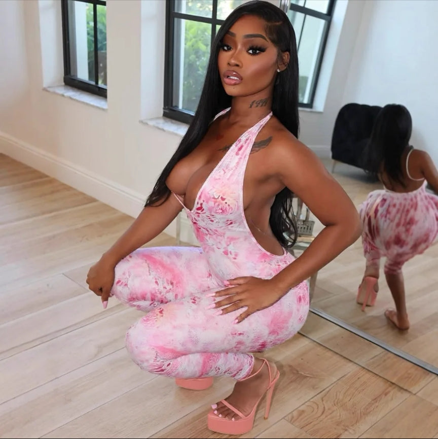 Pink Splash jumper