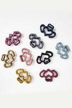 Matte heart hair clip - Fruity's Boutique