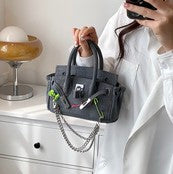 Retro Denim Mini Birkin Bag