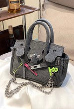 Retro Denim Mini Birkin Bag