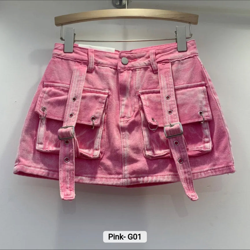 Ahna Cargo Skirt - Fruity's Boutique