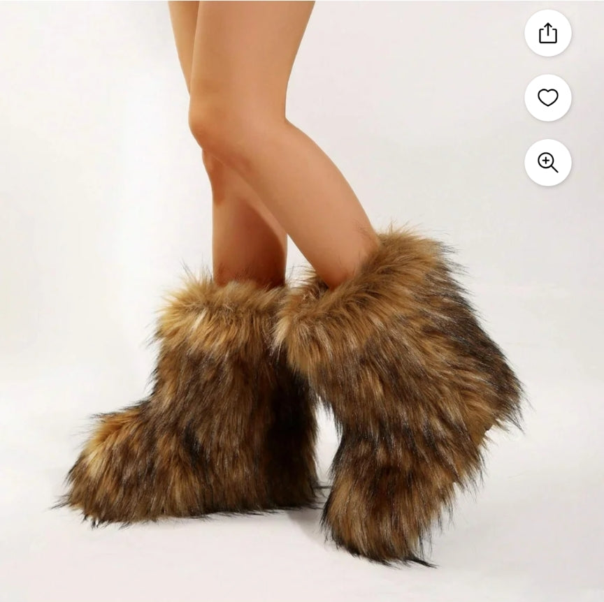 Fur boots