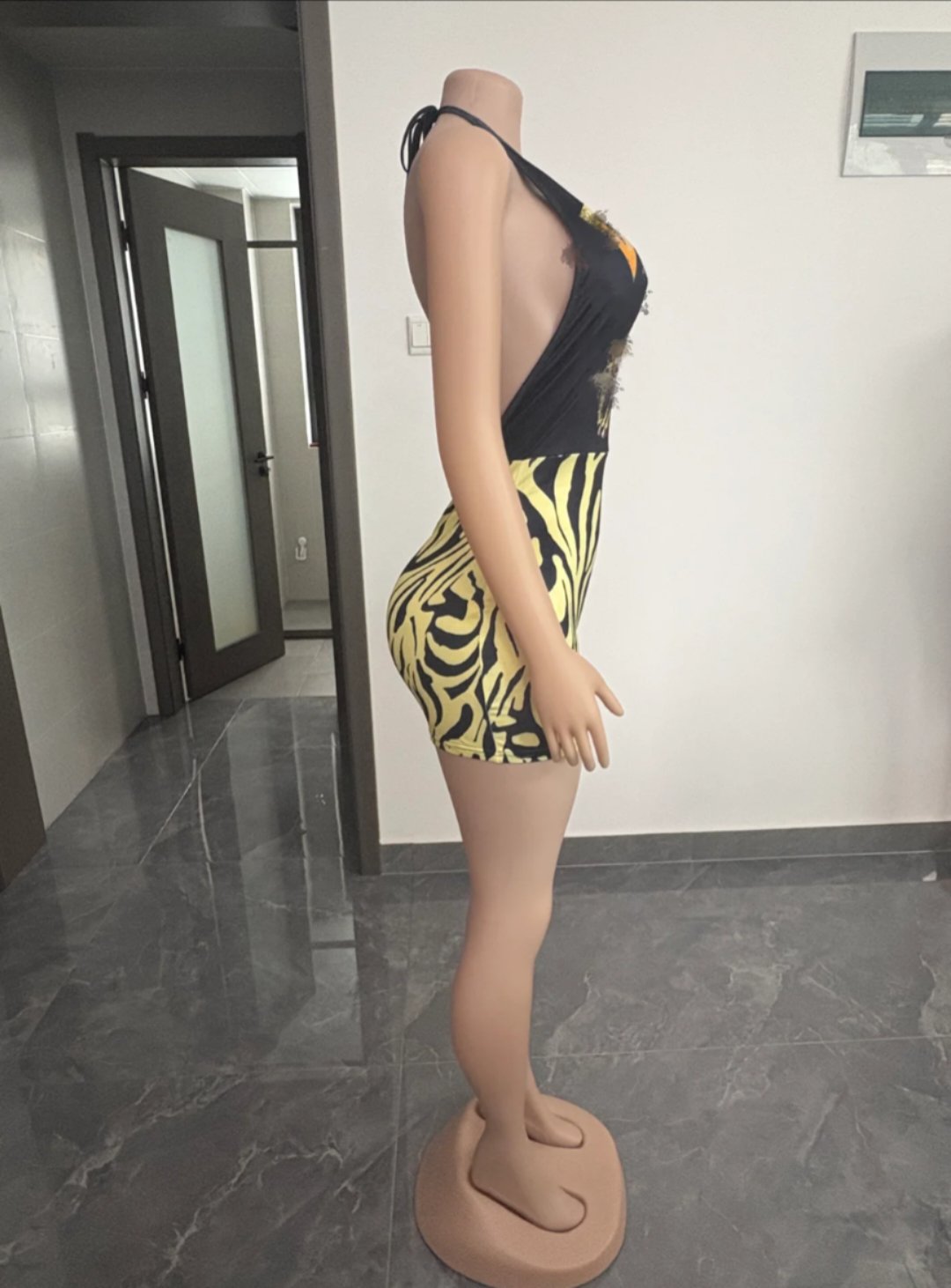 Safari Yellow romper