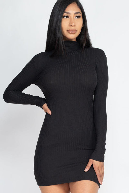 Ribbed Mock Neck - Fruity's Boutique